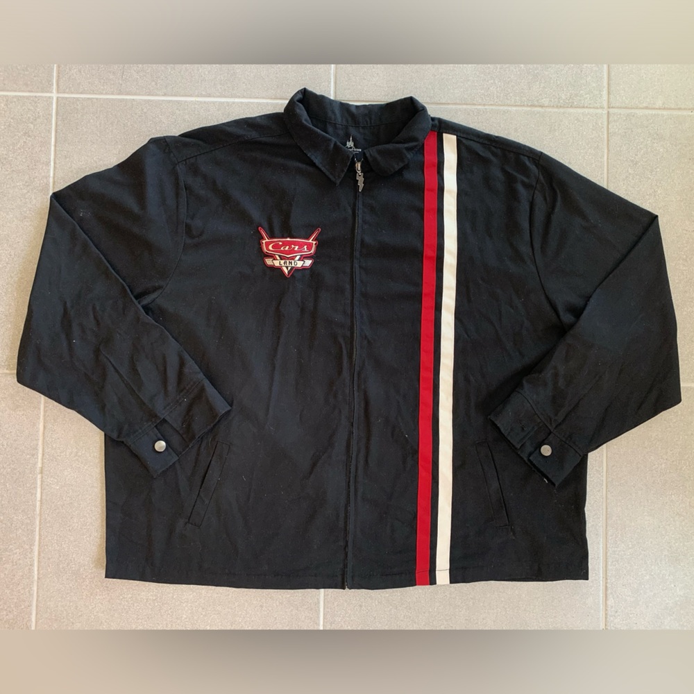 Vtg Disney Parks Cars Land Radiator Springs Racing Jacket 3xl
